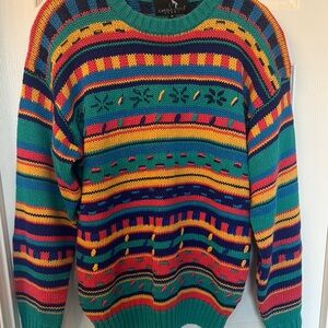 Vintage  Colorful Striped Sweater by Carole Little